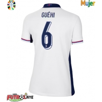 Camiseta Inglaterra Marc Guehi #6 Primera Equipación para mujer Eurocopa 2024 manga corta